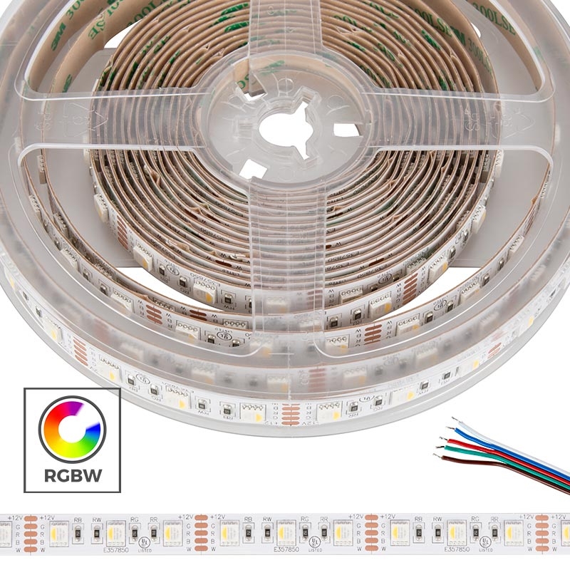 5m Tunable White LED Strip Light - Color-Changing LED Tape Light - 12V/24V  - IP20, SNC-3528-IP20-CCT-5m