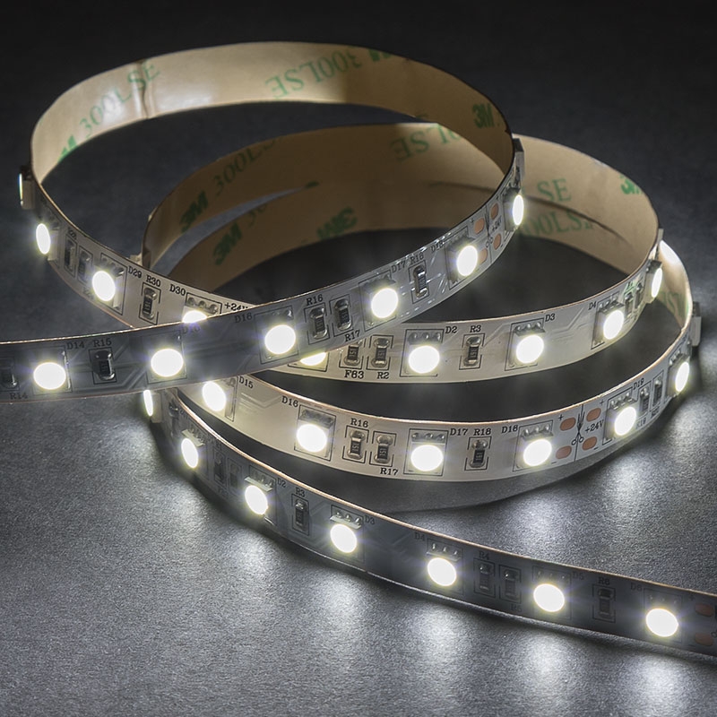 30m White LED Strip Lights - Radiant Series LED Tape Light - Contractor Reel - 24V - IP20